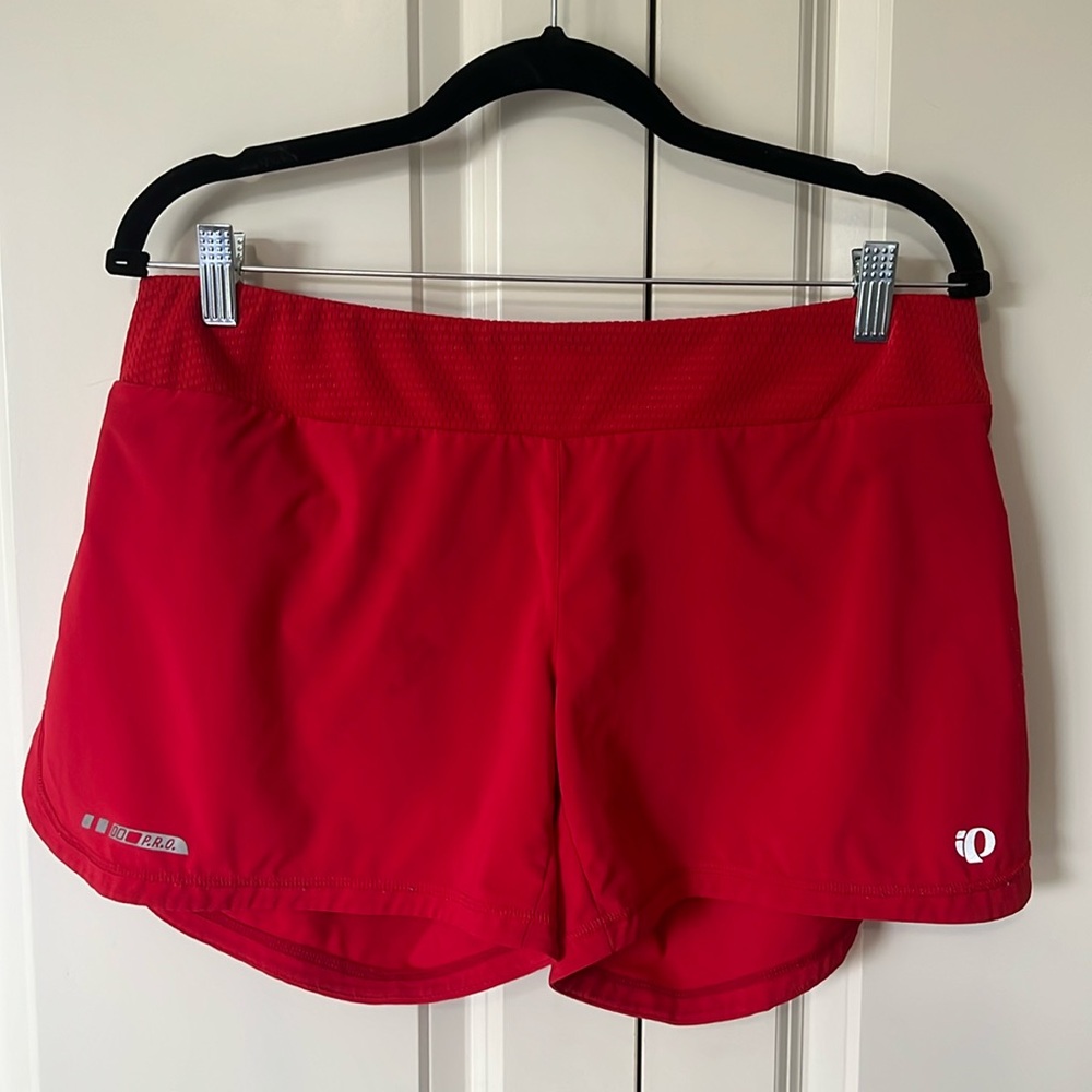 Pearl Izumi For Woman Red Activewear Running Sporty Lightweight Shorts Sz Large
